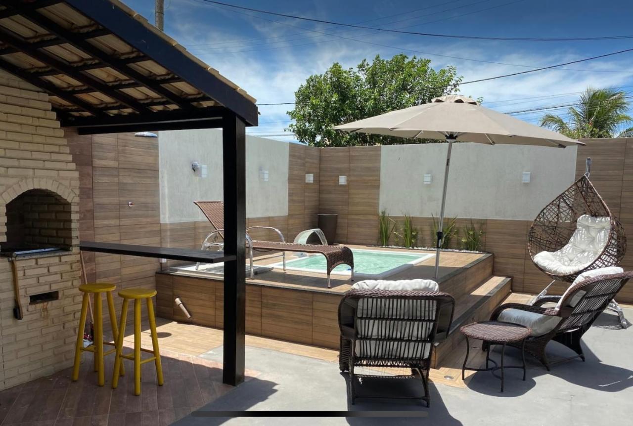 Excelente Casa Com Piscina, Ar Cond., Atafona Sjb Villa Sao Joao da Barra Exteriör bild